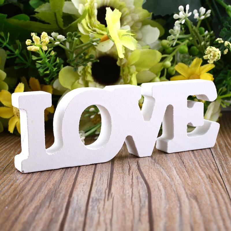 

Artificial Wood Letters Sign for Wedding Woody Romantic English Alphabet "LOVE" Home Decoration Accessories Wooden Letters