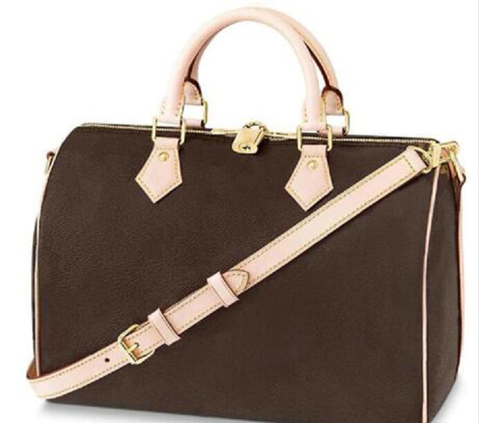 

Women Men Messenger Travel bag Classic Style Fashion bags Shoulder Bags Lady 30 cm Totes handbags With key lock VL78454, Brown flowers