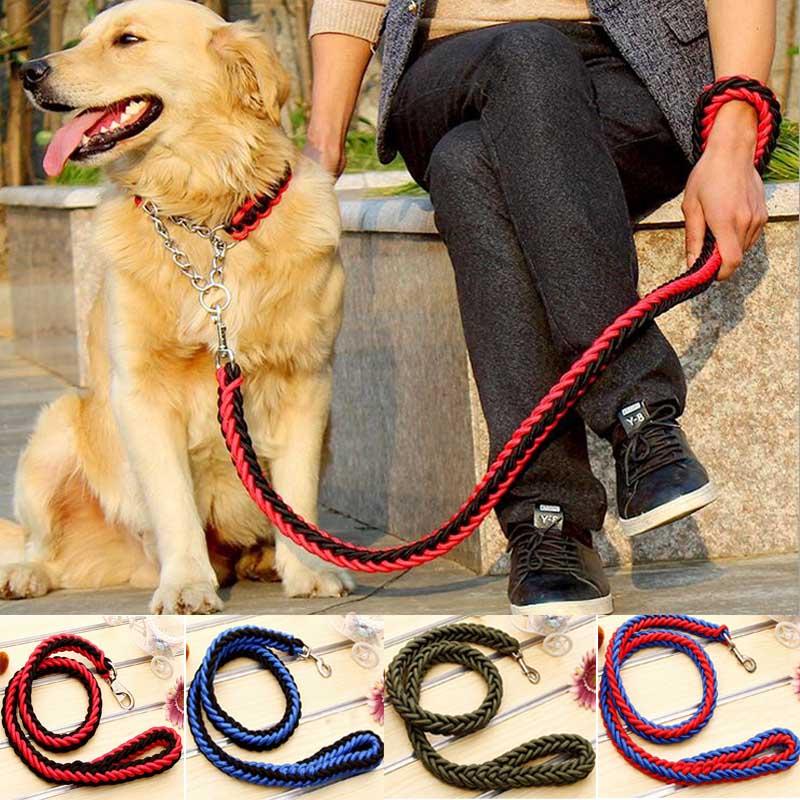 

Durable Nylon Pet Dog Leashes Lead Rope Walking Nylon Leash For Large Big Dog Pet Traction Rope Lead Training Small Medium