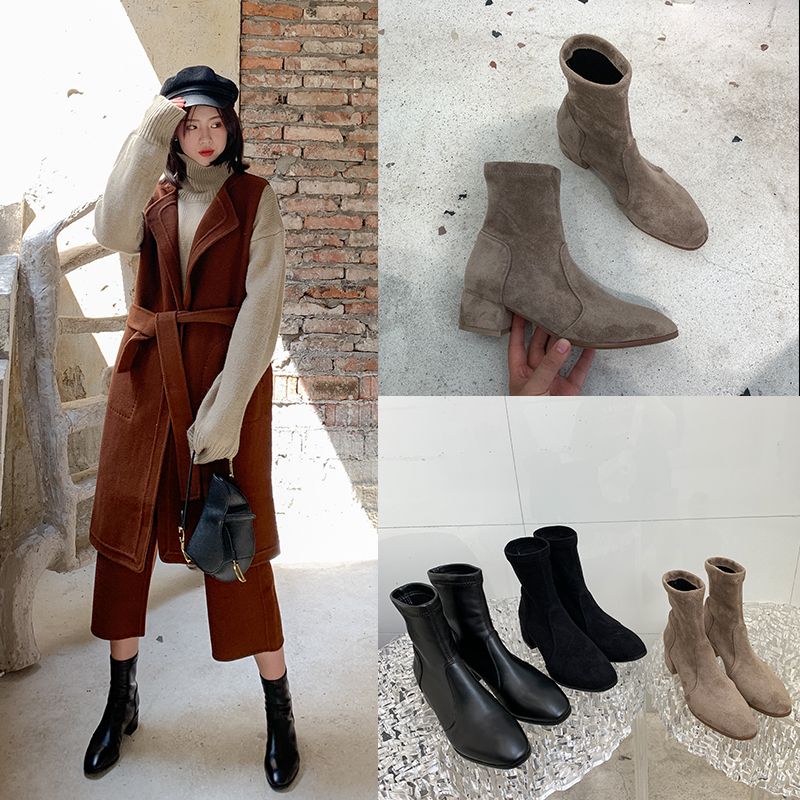 

2021 Female Size 22-26.5 Length Fashion Shoes in Row Palm Sheepskin + Pigskin Padding Boots 3 G0MW, Apricot.