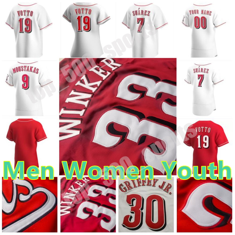

2022 Custom Joey Votto Jersey Hunter Greene Nick Lodolo Pham Jonathan India Moustakas Eugenio Suarez Luis Castillo Shogo Akiyama Senzel Winker Baseball, Colour 14