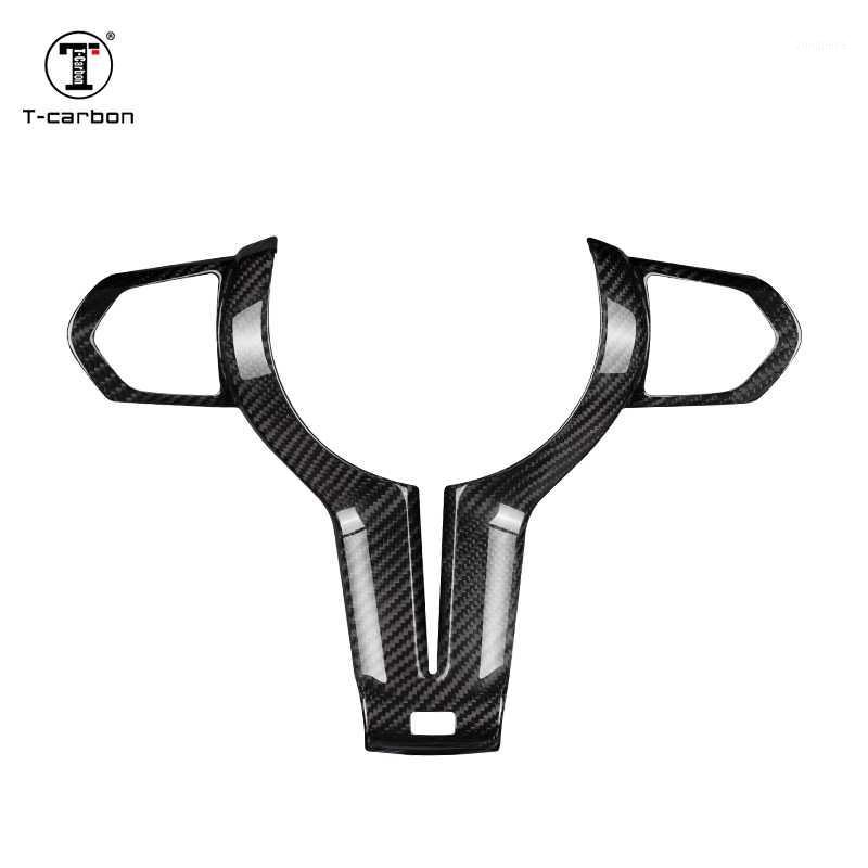 

T-carbon carbon fiber steering wheel trim steering cover for M series1