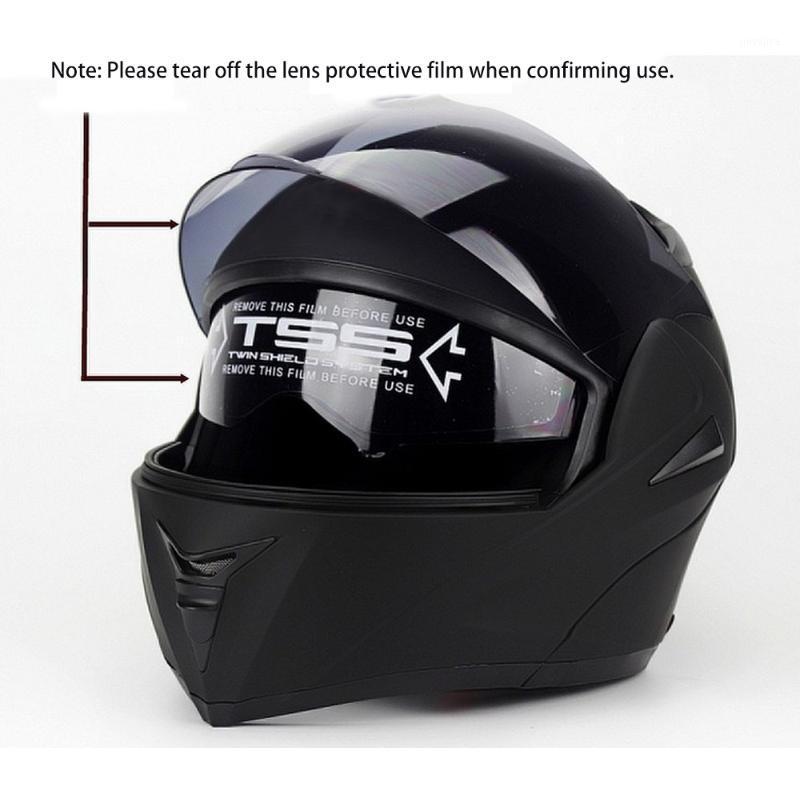 

Multi Colors DOT Dual Visor Motorcycle Helmets Inner Removeable Flip Up Full Face Motocross Helmet With Transparent Lens /L/XL1, Yellow