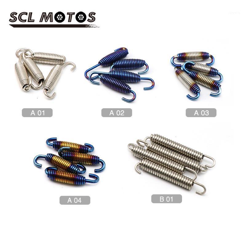 

SCL MOTOS 2pcs/set Universal Stainless Steel Motorcycle Exhaust Muffler Pipe Springs Rotatable Spring Hook Motorbike Accessories1