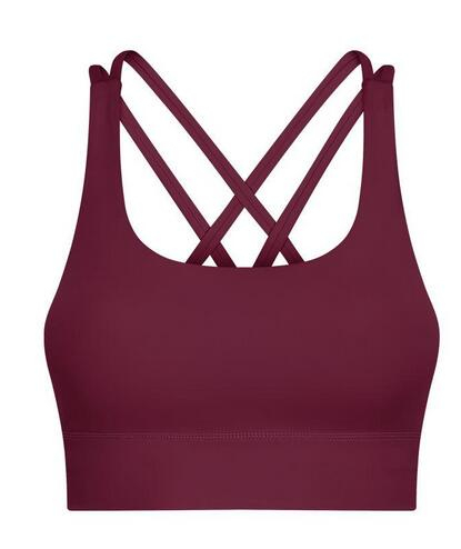 

Cross Back Yoga Tank Sports Bra High Strength Running Fitness Sexy Shockproof Upper Support Women Underwears Tops Gym Clothes 3ejp, Tie dye black