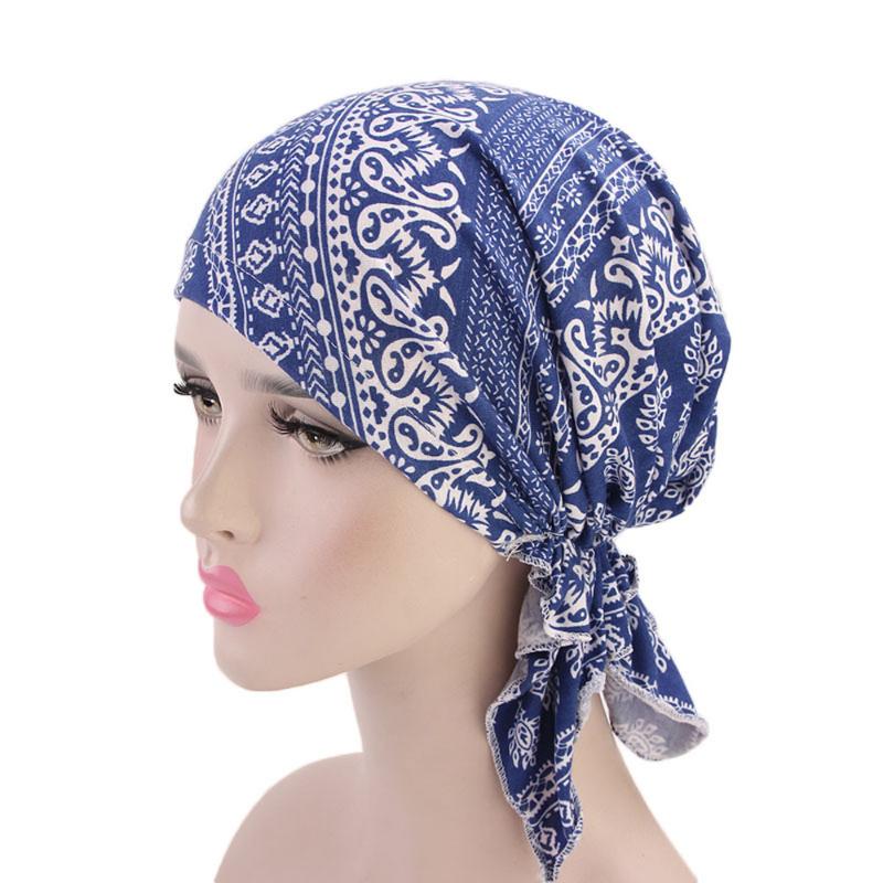 

Women Muslims Ruffle Turban Hat Scarf Cotton Chemo Beanies Bonnet Caps Bandana Headscarf Head Wrap Cancer Hair Loss #T1P