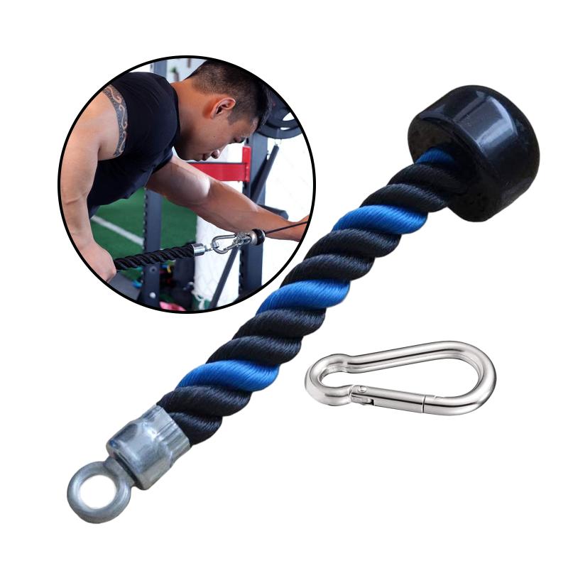 

Resistance Bands Triceps Rope LAT Pulldown Single Grip Handle 15'' Home Biceps Attachment