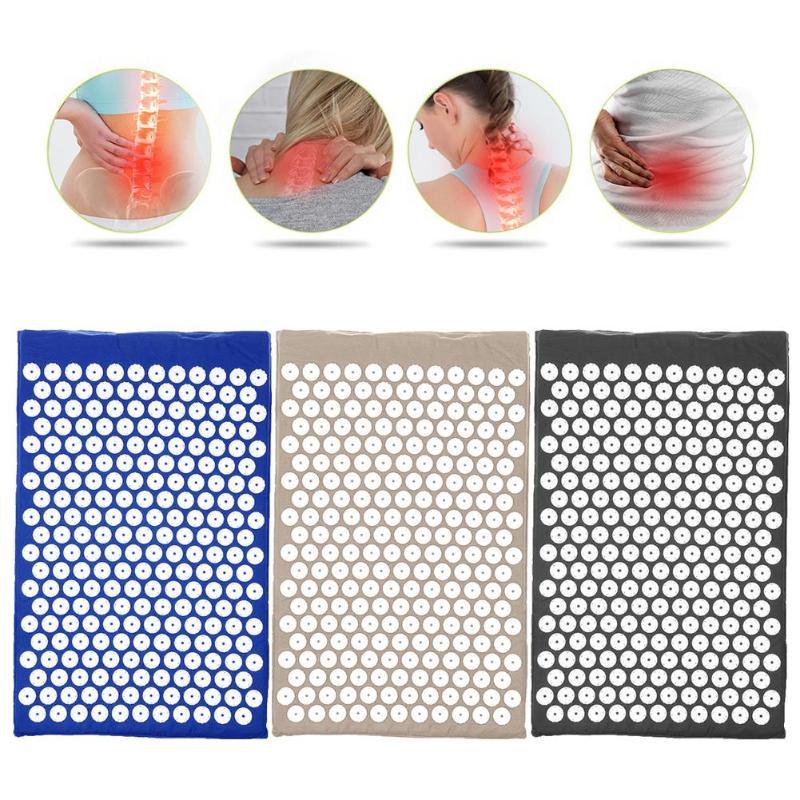 

Spike Massage Yoga Cushion Relieve Back Stress Acupuncture Massage Mat Body Pain Spike Mat Yoga for Home Office, Red
