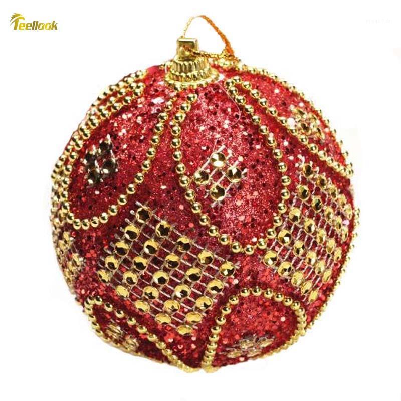 

Teellook 10pcs 8cm Christmas Ball Christmas Tree Mall Hotel Home Decorations1