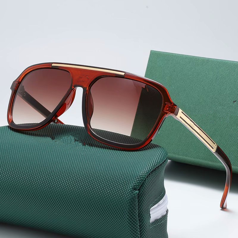 

New mens sunglasses for men women glasses metal vintage fashion style square frame lens with case, White;black