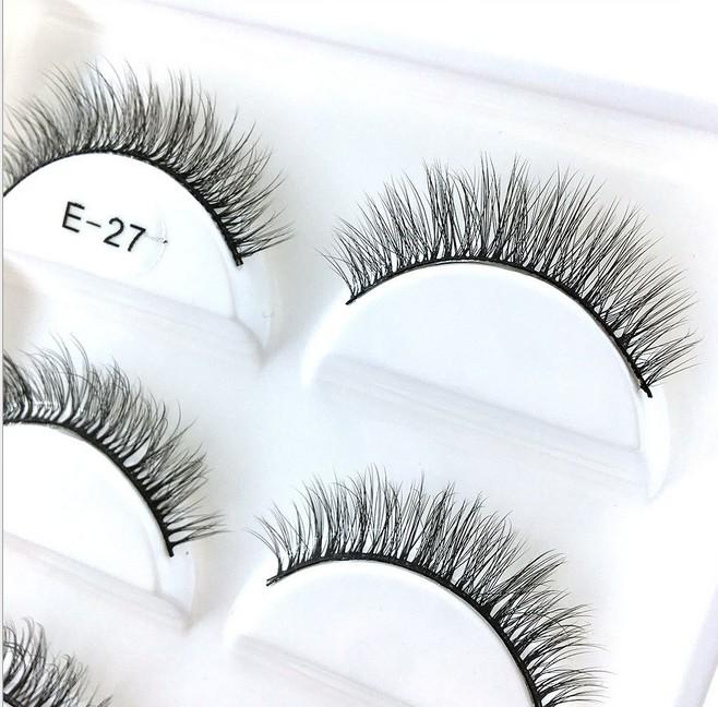 

5 Pairs Natural 3D Mink Hair False Eye Lashes Soft Cross Long False Eyelashes Eye Makeup Beauty Extension