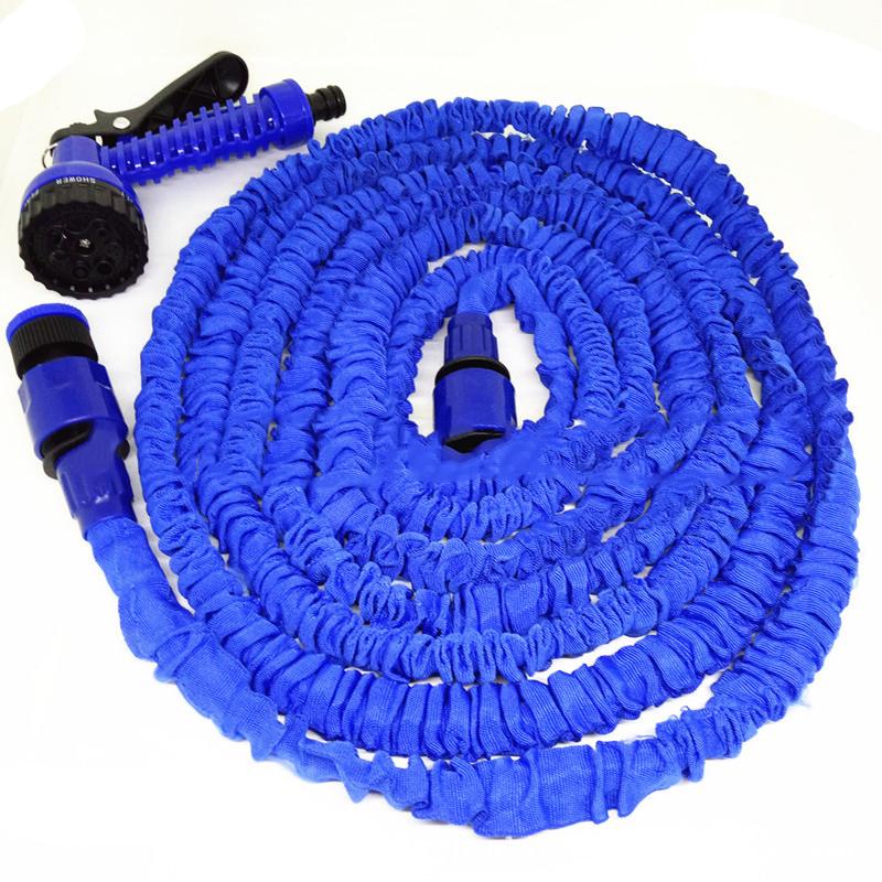 

50FT-100FT Garden Hose Expandable Magic Flexible Water Hose EU Plastic Hoses Pipe With Spray Gun To Watering Car Wash Spray, Green