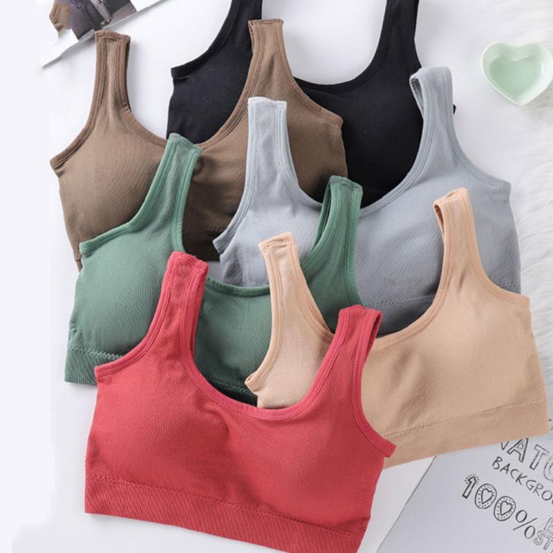 

Women Fitness Yoga Bra Seamless Gym Bra Sports Top Lady Running Exercise Quick-drying Underwear Training Top1, Red