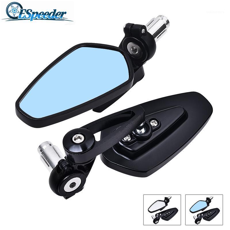 

Motorcycle Mirrors ESPEEDER 1Pair Aluminum Rearview Mirror Universial 7/8" 22mm Bar Motorbike End Side