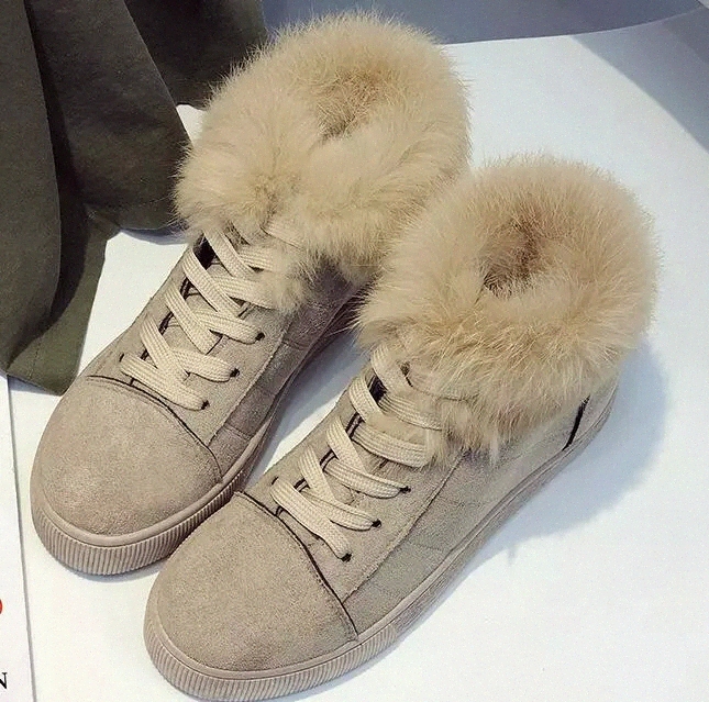 

Women's boots warm winter ladies shoes large size women's ankle boots ladies snow outdoor high quality comfortable women's #5n1s, Black