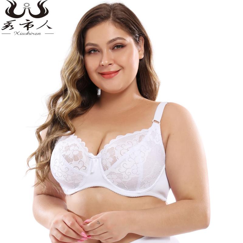 

Underwear women's new ultra thin bra with steel ring sexy bra lace large underwear, Beige