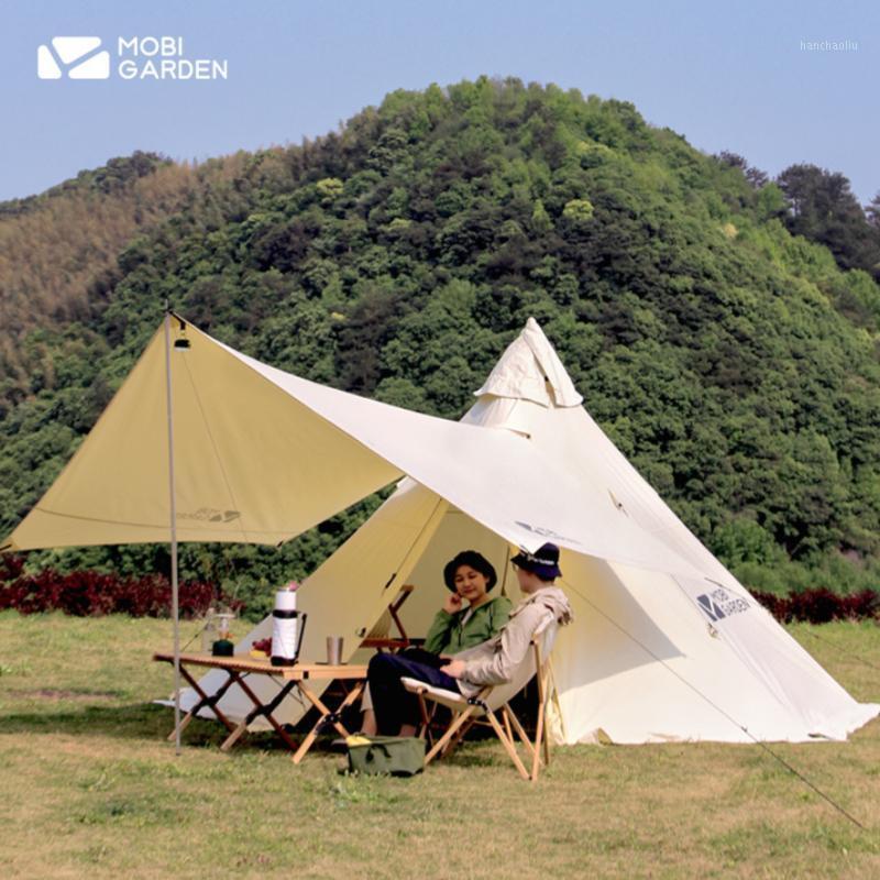 

3.8*3.8*2.3m luxury large space camping thickened cotton Aluminum Pole camping tent with inner tent1