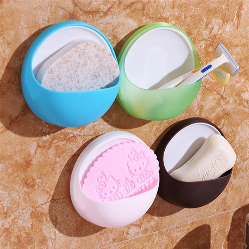 

1Pcs Durable ABS Soap Dish Toothbrush Holder Wall Suction Cups Shower Racks Toothbrush Holder Suction Hooks Bathroom Accessories