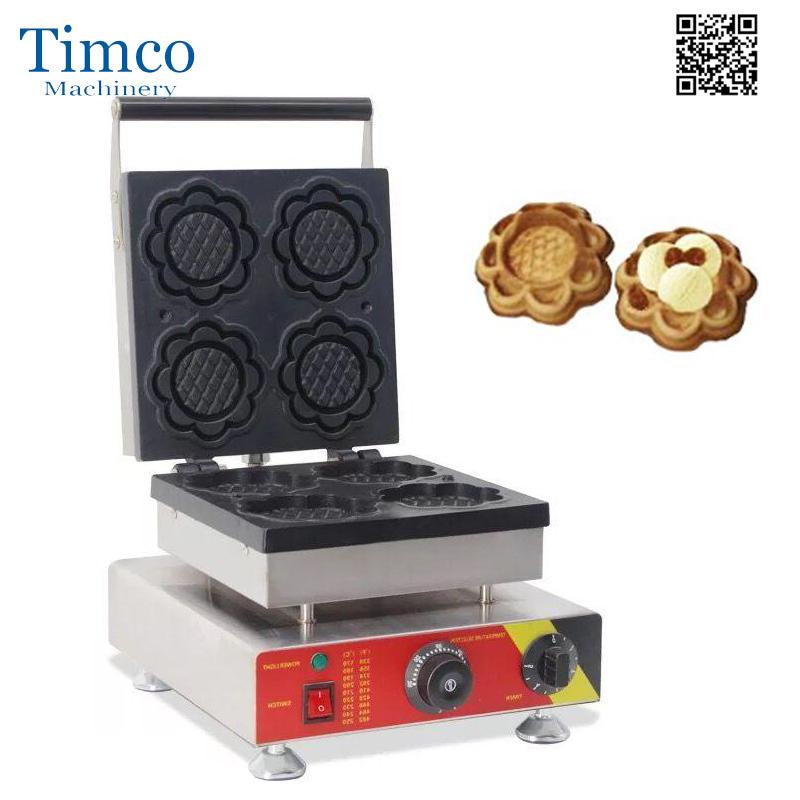 

Commercial Sunflower Shpae Waffle Maker Machine Electric Flower Shaped Waffle Making Machine Snack Maker Cafe Cake House