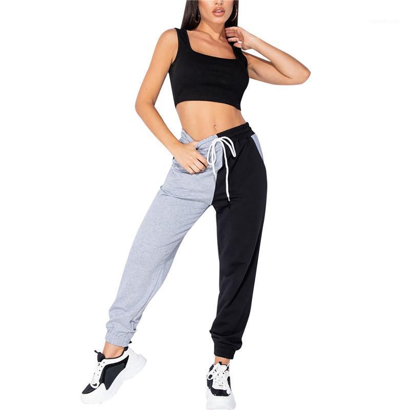 

Drawstring Running Pants Women 2020 Pants Gym Fitness Training Trousers Workout Quick Dry Women Loose Jogging Legging1, As photo shows