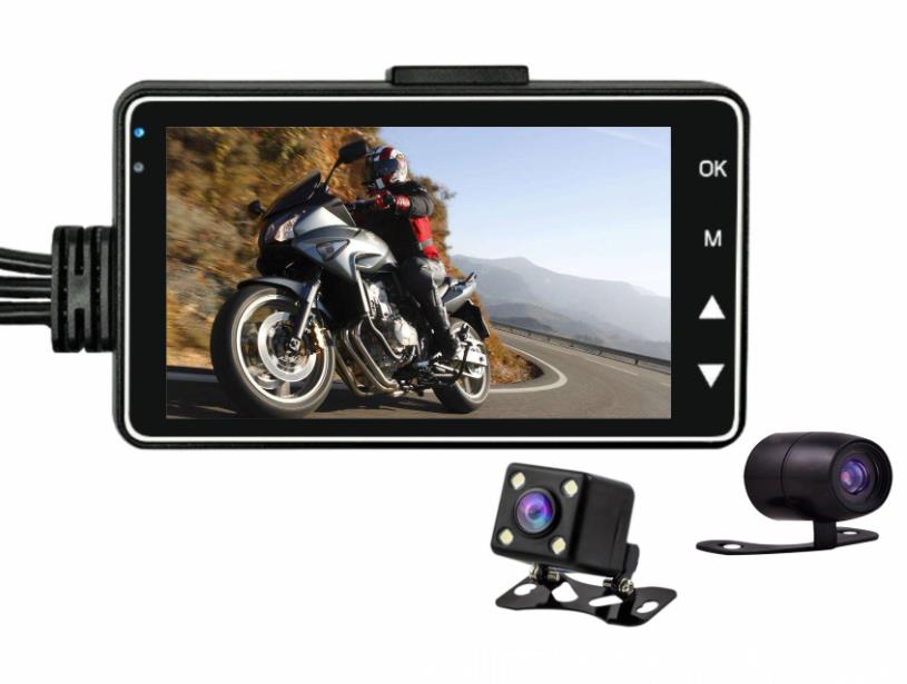 

Cross-border Explosive Motorcycle Driving Recorder Motorcycle Recorder Front and Rear Dual Cameras Dual Recording Hidden Car DVR