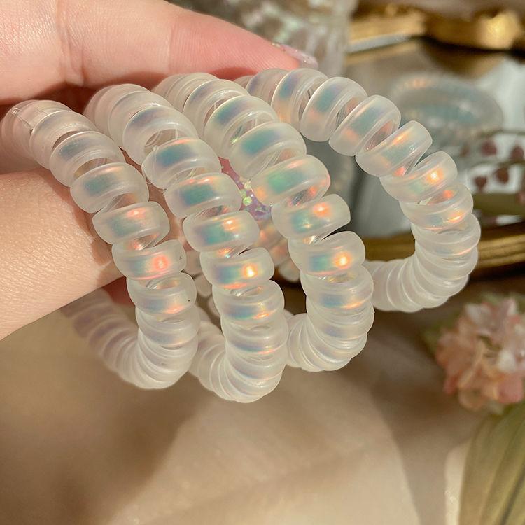 

Fashion Gum Telephone Wire Elastic Hair Bands Ties Rings Rubber Ponytail Holder Bracelets Headbands Headwear Hair Accessories