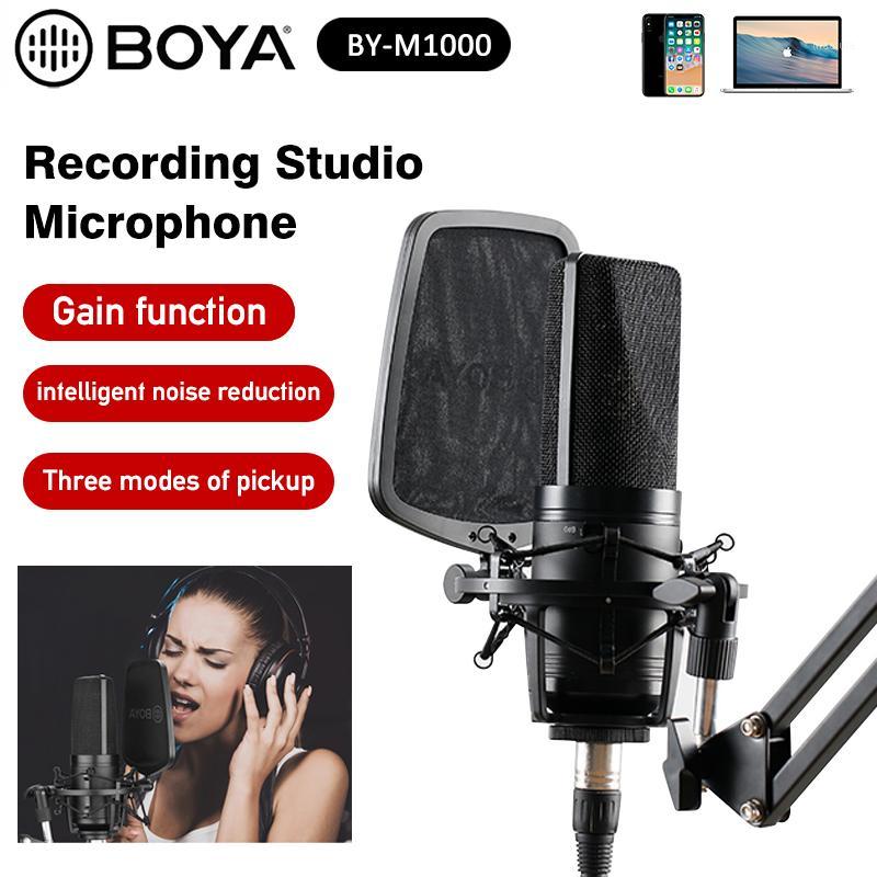 

BOYA BY-M1000 Professional Large Microphone Kit Omnidirectional Double-layer Filter Mount for Singer Recording1