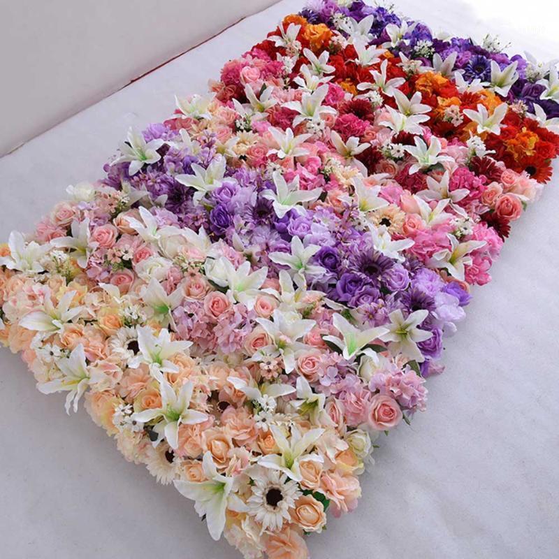 

Wedding Road Cited Artificial Flowers Row Decoration Flower Wall Arched Background Flower Row T station Party Event Fake Flowers1, 006