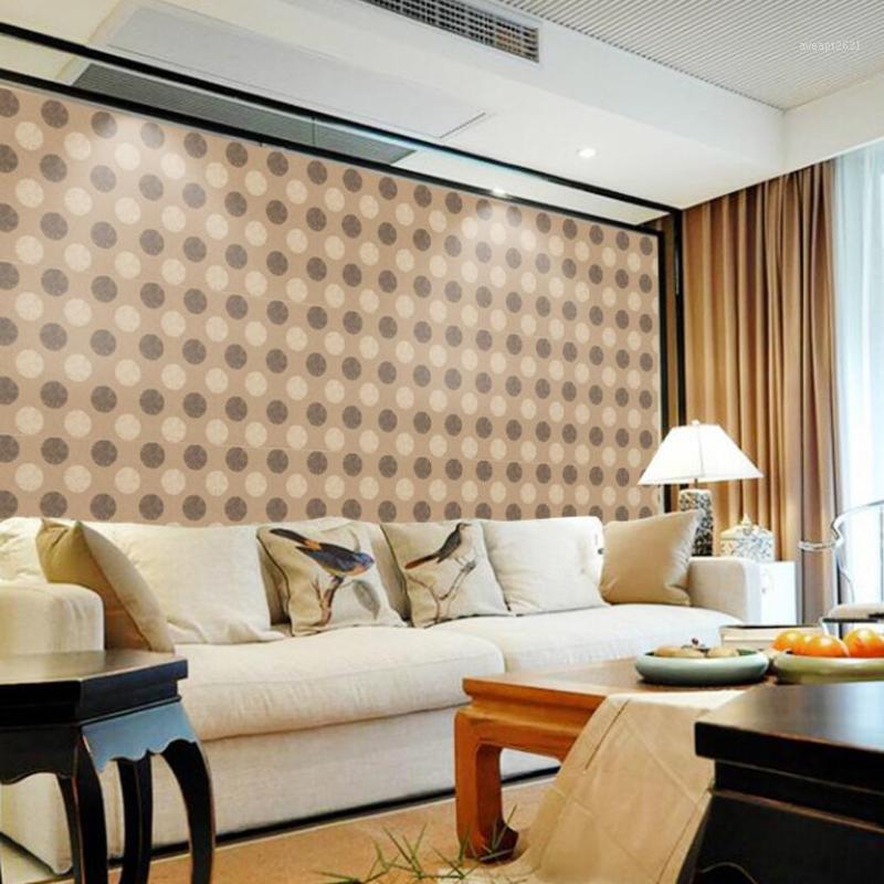 

Fashion Dot Wallpaper Roll Modern Self Adhesive Living Room Decoration Wall Paper Classic PVC Round Circles Wallpapers ZE1091
