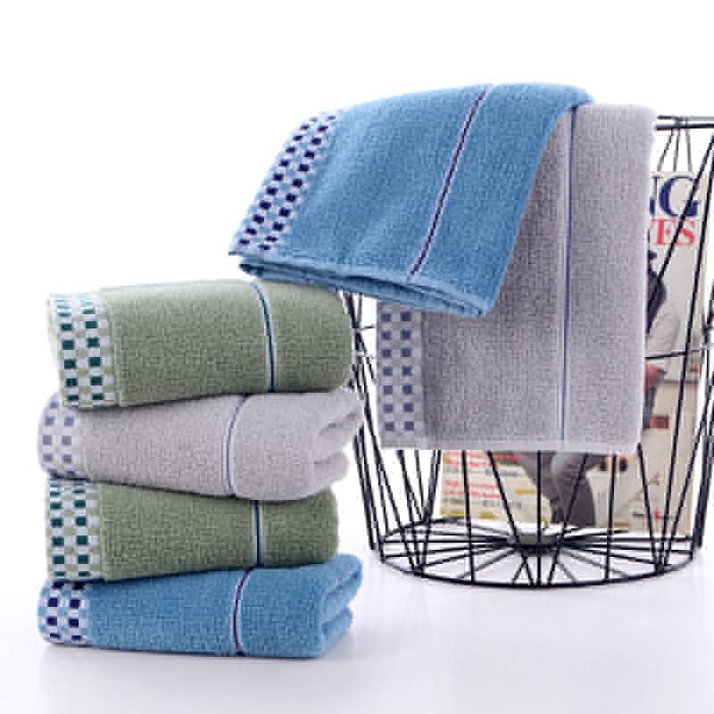 

Qianniaoge towel pure cotton soft water absorbing face towel adult children couple all cotton washcloth products, Green