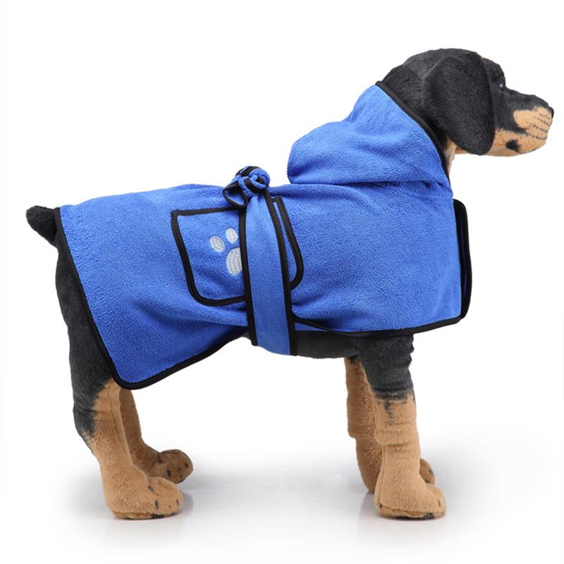 

Adjustable Dog Bathrobe -XL Pet Dog Bath Towel for Small Medium Large Dogs Microfiber Super Absorbent Pet Drying Towel