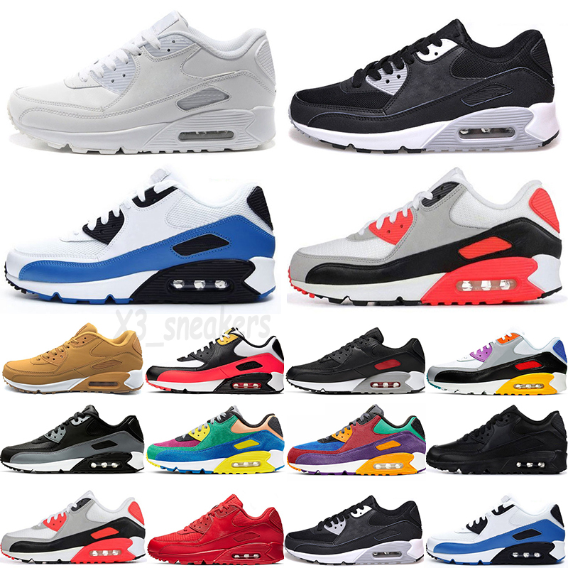 

2021 90 Running Shoes Mens Womens Worldwide Viotech UNDFTD Infrared Excee Chlorine Blue Mixtape Sneakers Premium 90s Trainers Size 36-46, Color 11