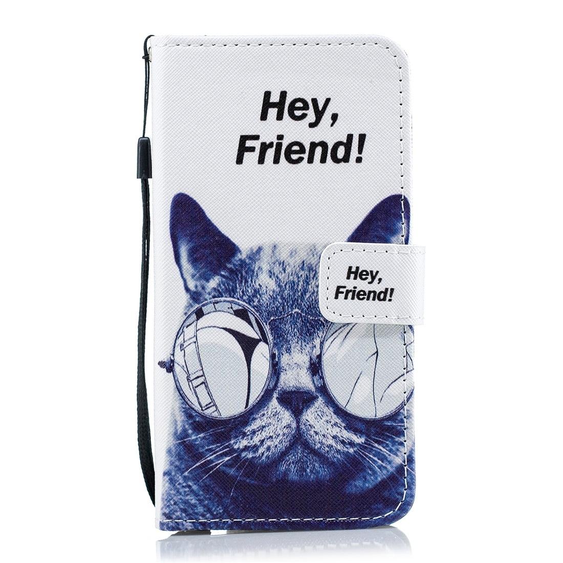 

Cat Pattern Horizontal Flip Leather Case for Xiaomi Redmi 7 with Holder Card Slots Wallet