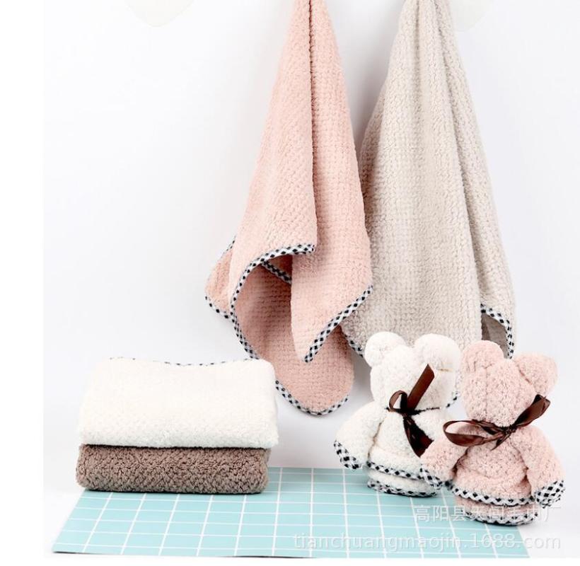 

Towel wholesale festive soft face towel pineapple grid bear wedding candy shop supply