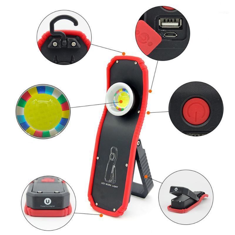 

60W Portable Searching USB Rechargeable LED Work Light Magnetic COB Lantern Torch Outdoor Camping Hook Lamp Light1