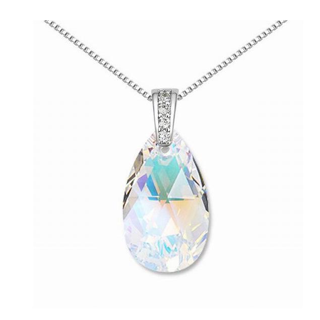 

100% Original Good Crystal 6 colors crystal drop pendant necklace for 2020 Mother's Day gift