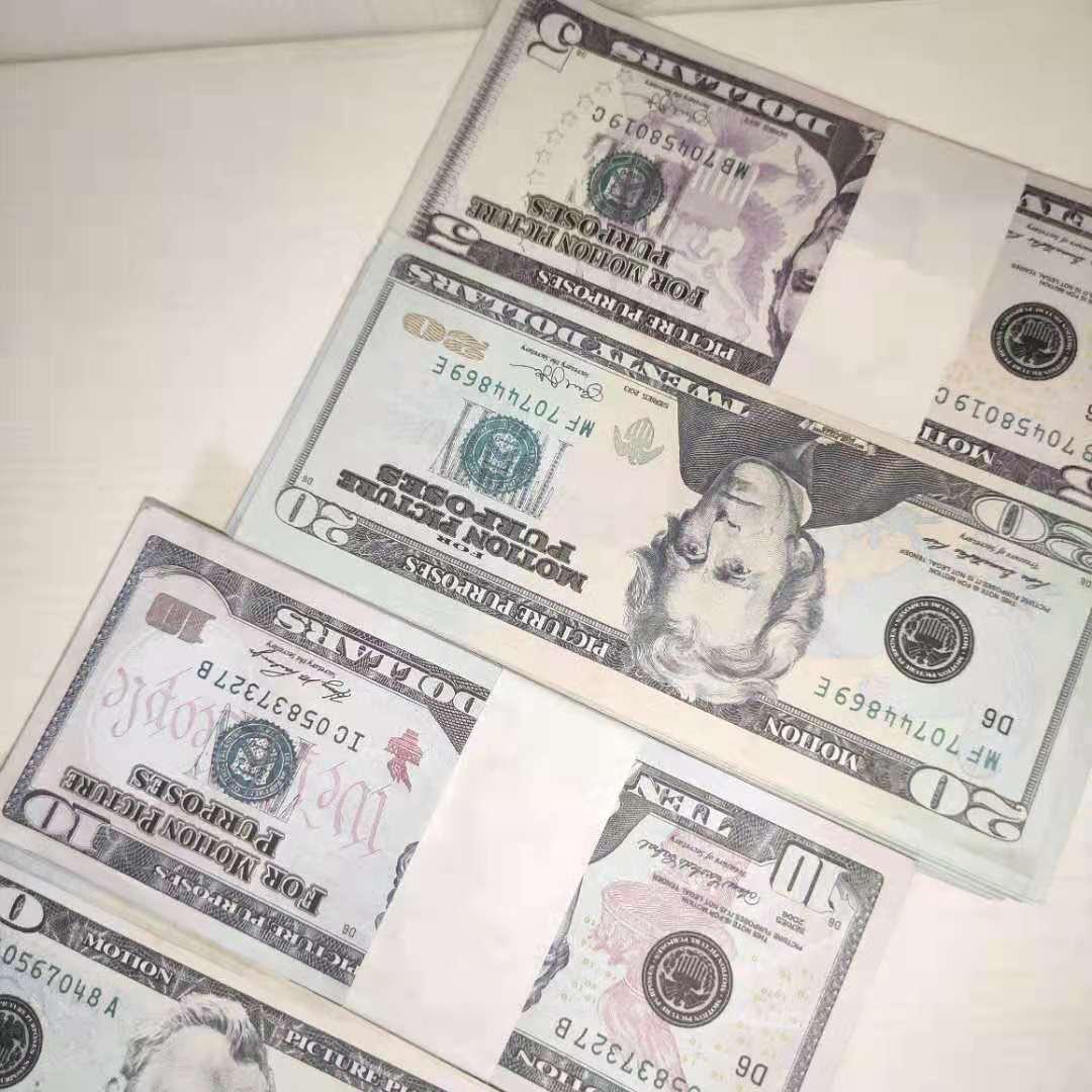 

Banknote Money Wholesale 1/5/10/20/50/100 Faux Atmosphere Billet Prop Bar Dollar Fake Movie Nightclub Play & 15 Erqad