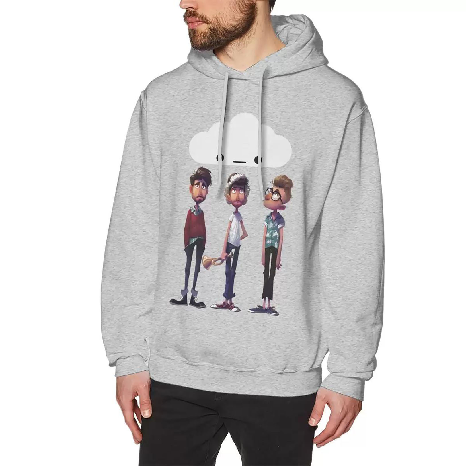 

AJR Mens Hoodies Fashion Multi Novelty Clothing NEW Long Sleeve Cotton Sweatshirts Hoodie -3XL, 98697257-3