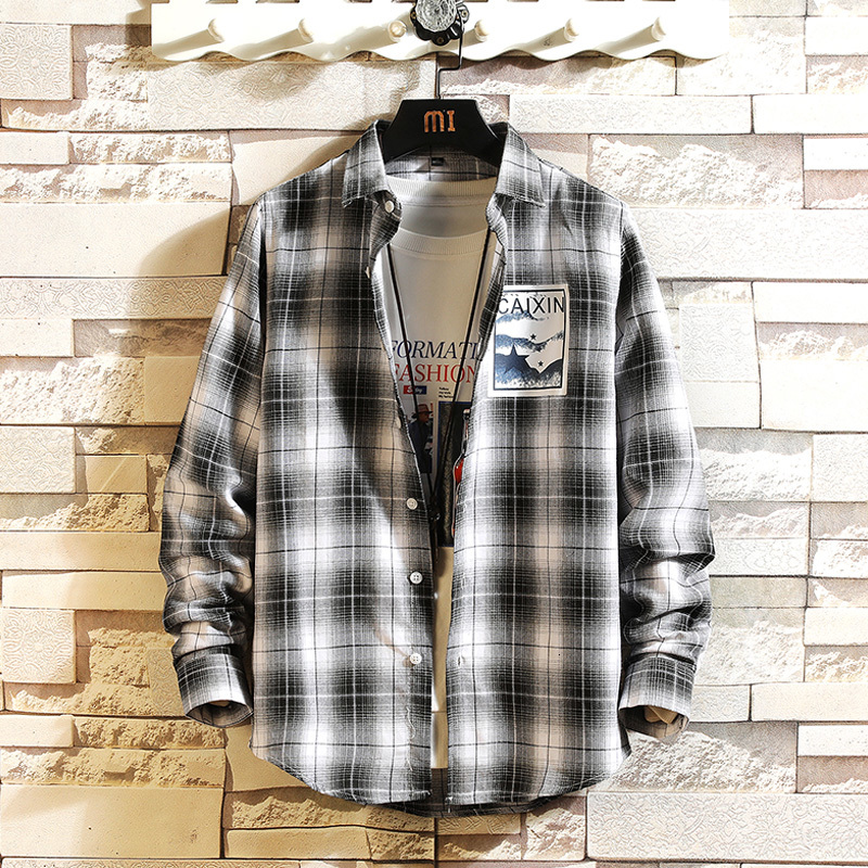 

2021 Casual Brand Men's Hip Hop Streetwear Shirts Long Sleeves New Spring Autumn Plus Overasian Size M-5xl Gxjl, Cy651 2