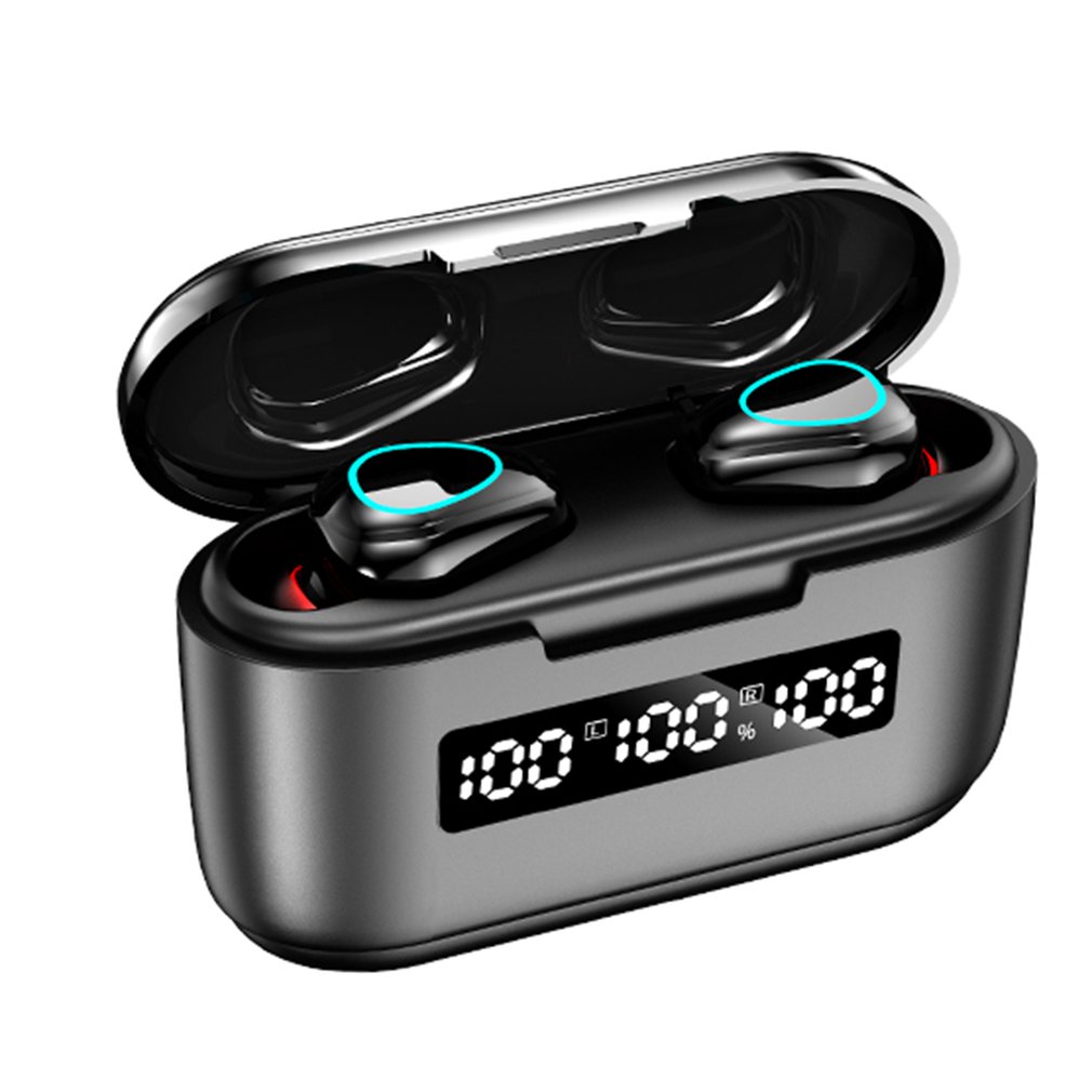

G40 TWS Plus Bluetooth 5.1 Earphones Mini Touch Control 9D Hifi Stereo Sports Dual-Mic Earbuds With 3500Mah Charging Box, Black