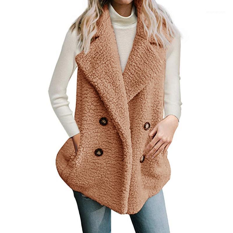 

Elegant Turn Down Collar Sleeveless Winter Fur Jacket Vest Plus Size 3XL New Fashion Women Ladies Autumn Faux Fur Waistcoat 20191, Green