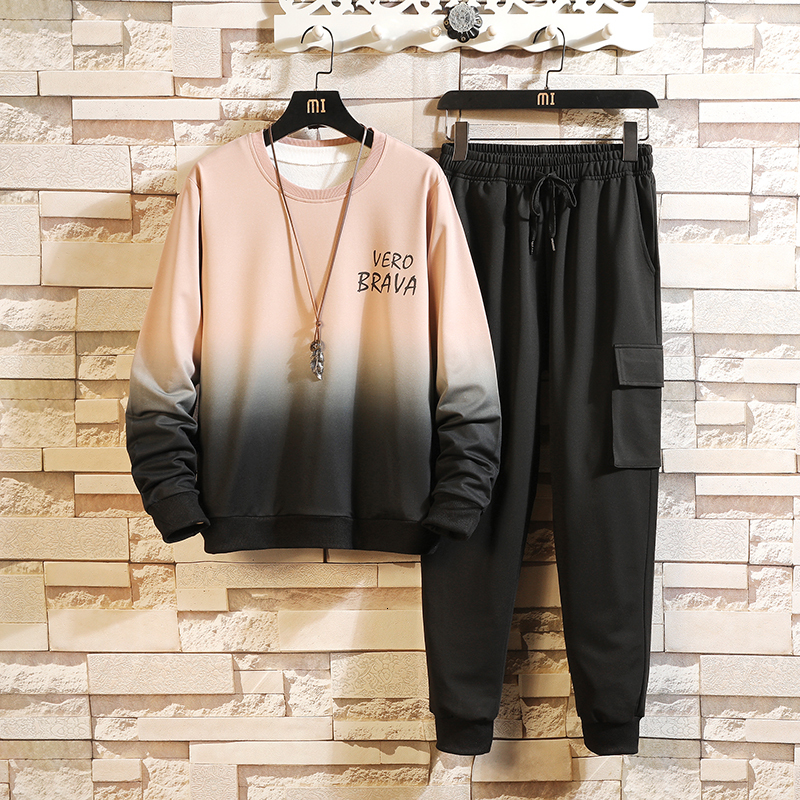 

2021 New Autumn Spring Sports Training for Men Ensemble Hoodies + Sweatpants Sport Track 42DX, W55 k26 2