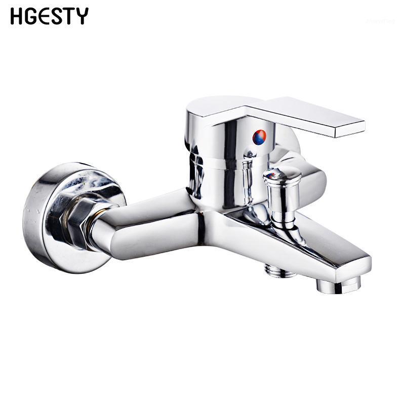 

Wall Mounted Triple Bathtub Faucet Valve Bathroom Shower Faucets Bath Mixers And Cold Water Mixing Nozzle Tap Sets