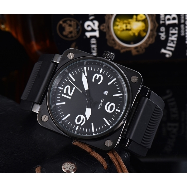 

bell ross Business Men'S Quartz Waterproof Military Watch, Multi Function Dial, BR 4 Colors Can Meet Your Various Styles
