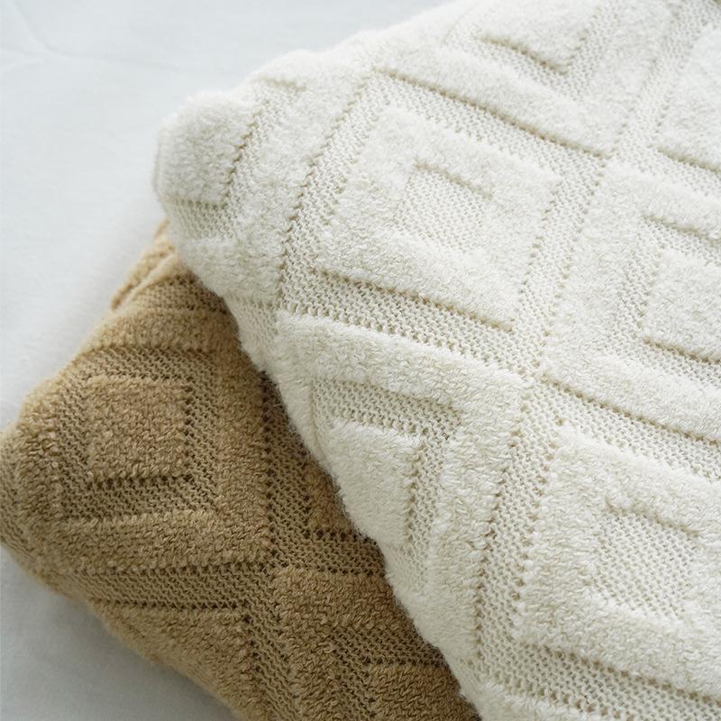 

2020 New Home Textile Knitted Blanket Home Throws For Sofa Cover Decor Bedspread For Bed Sleep Blanket 127*230cm