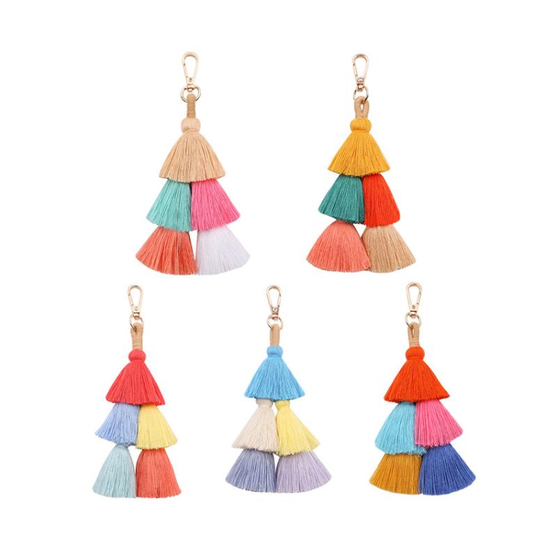 

Bohemian fashion bag fringed key chain