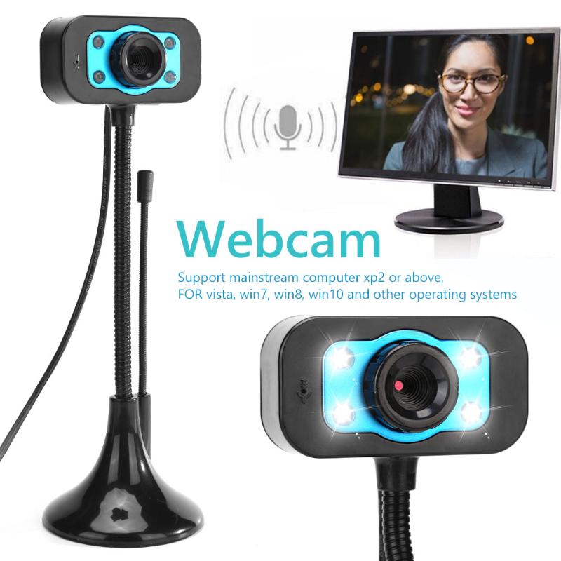 

720P HD Webcam with Microphone USB Driver Free Web Camera for Video Conference Digital USB Video Recorder for Home Office