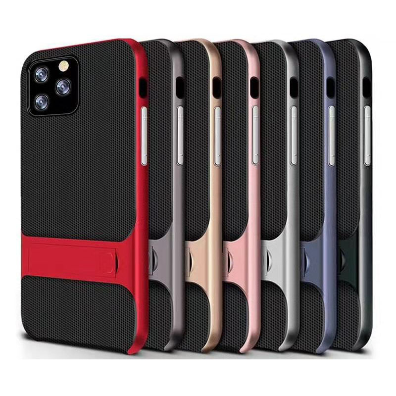 

KickStand Heavy Duty bracket defender Case for 6 7 8 X XR 11 12 Pro Max ShockProof, Black