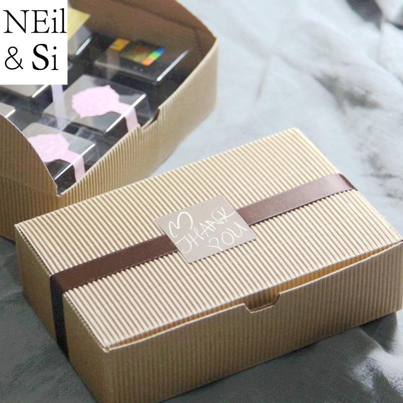 

Corrugated Paper Box Bakery Cup Cake Cookies Boxes Handmade Soap Macarons Packaging Boxes Brown Red