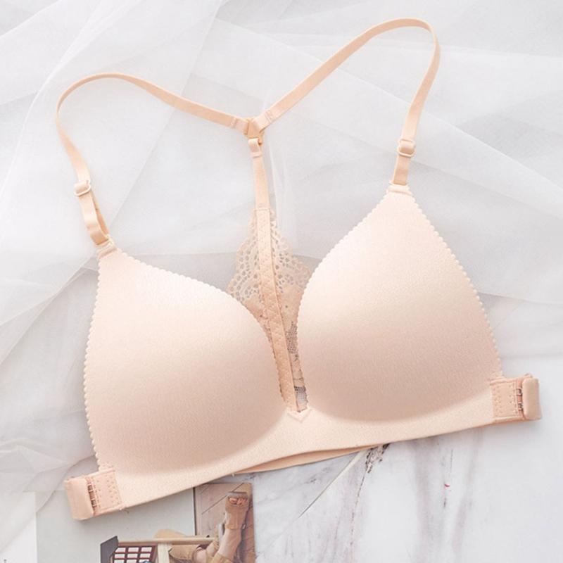 

Women Seamless Bras Push Up Brassiere Sexy Women Strap intimates Beauty Back Bra Underwear, Nude